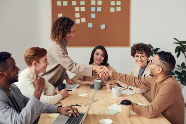 Employees having productive conversations