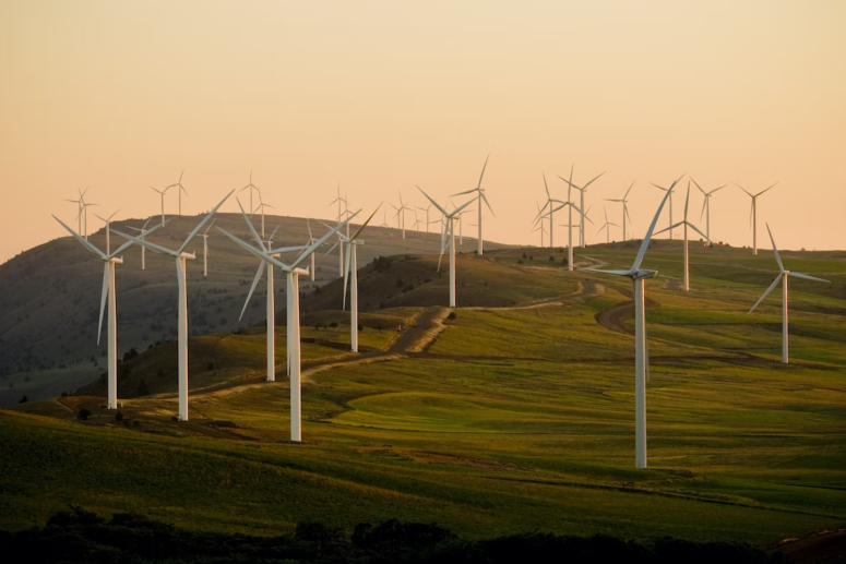 A wind turbine