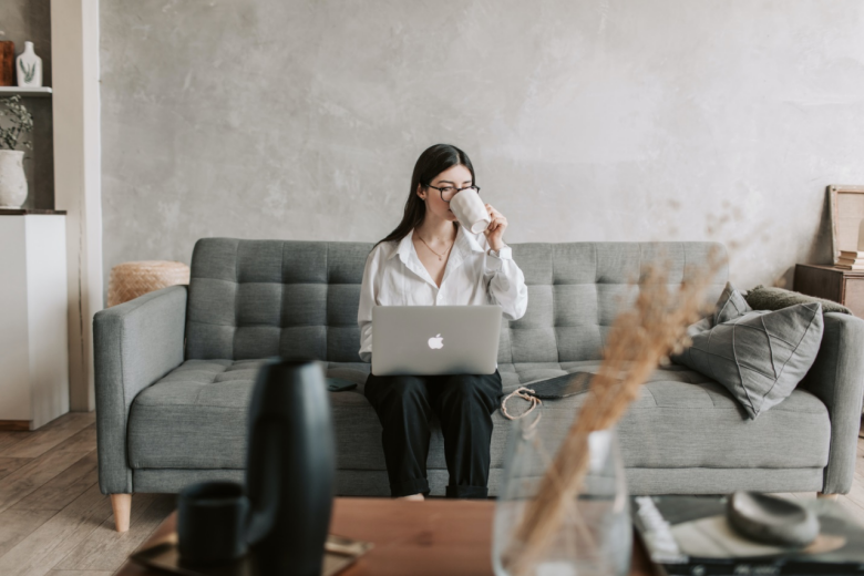  A female project manager working